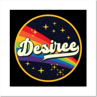 Desiree // Rainbow In Space Vintage Style Posters and Art